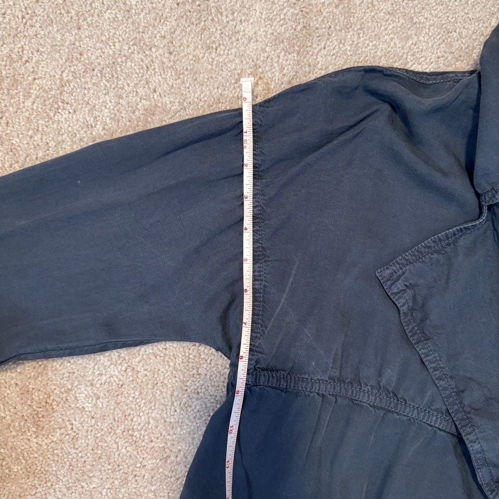 Caslon Grey Draped Utility Jacket - Size M - Picture 7 of 8